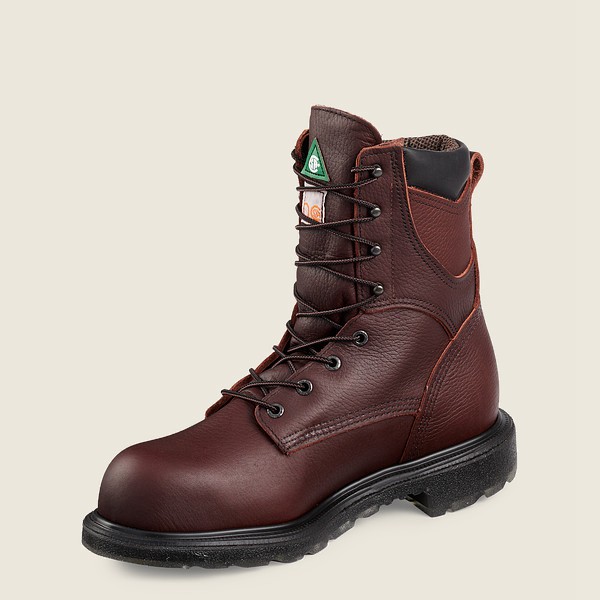 Safety Støvler Herre - Red Wing Supersole® 2.0 - 8-Inch Insulated Waterproof Csa Toe - Bordeaux - IL